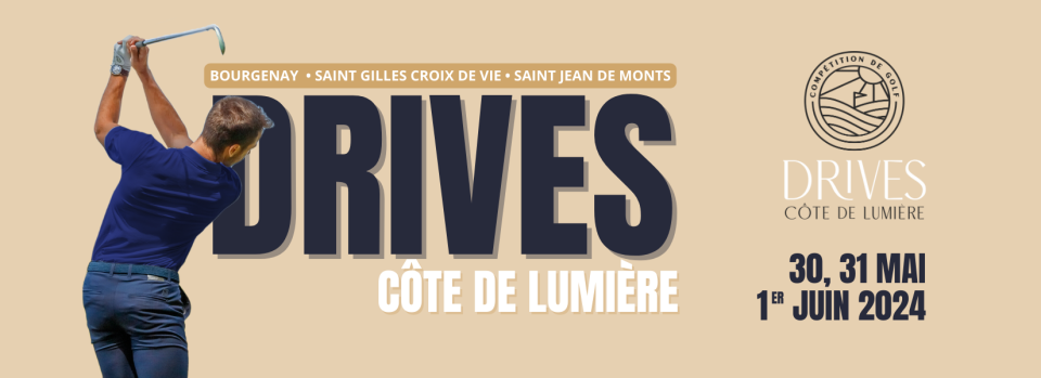 Compétition de golf Drives Côte de Lumière en Vendée